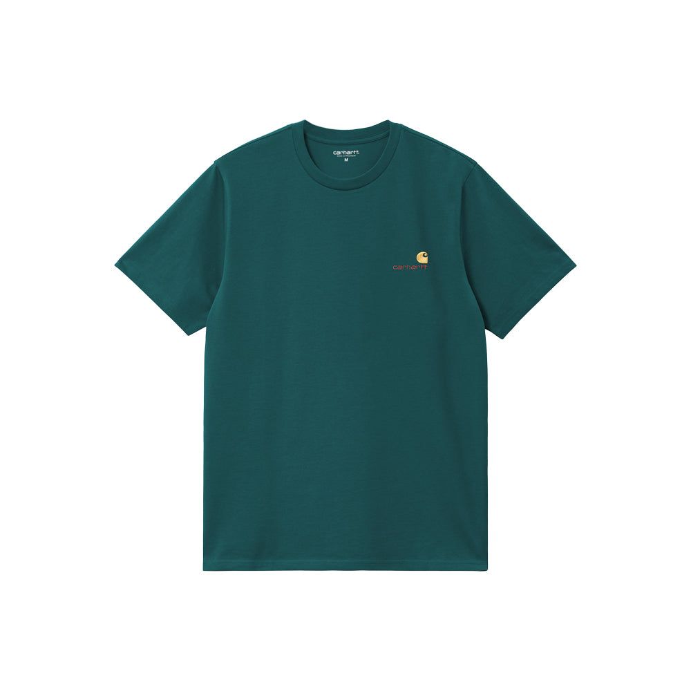 S/S American Script T-Shirt (Malachite)