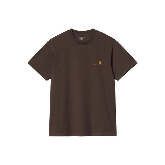 S/S American Script T-Shirt (tobacco)