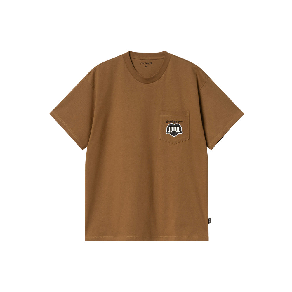 S/S Heart Train Pocket T-Shirt (Hamilton Brown)