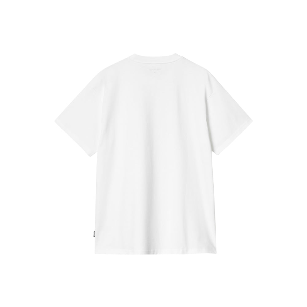 S/S Heart Train Pocket T-Shirt (White)