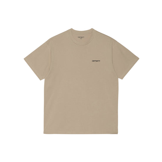 S/S Script Embroidery T-Shirt (Wall/Black)