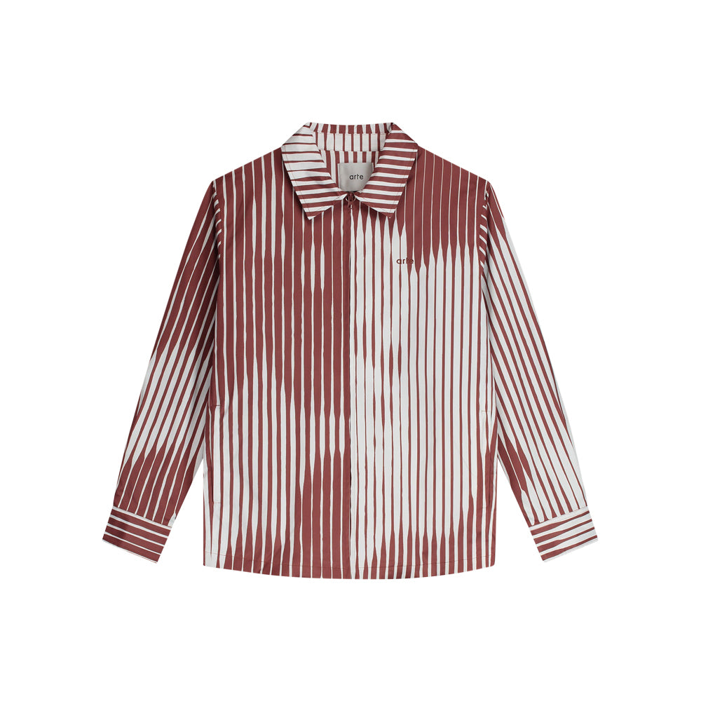 Striped Shirt (Orange/White)