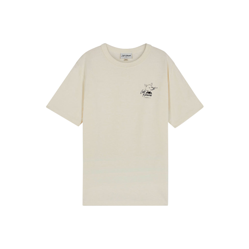 Café Kitsuné Fox Relax Tee Shirt (Tapioca)