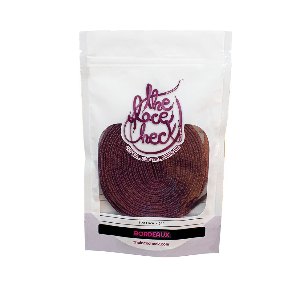 رباط حذاء مسطح (خمري)