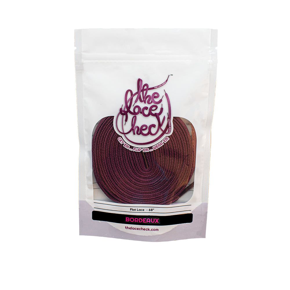 رباط حذاء مسطح (خمري)