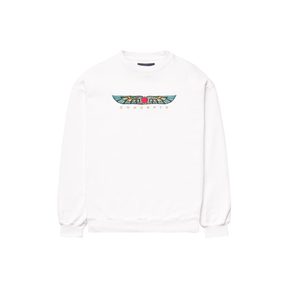 Winged Sun Crewneck (White) - Concepts