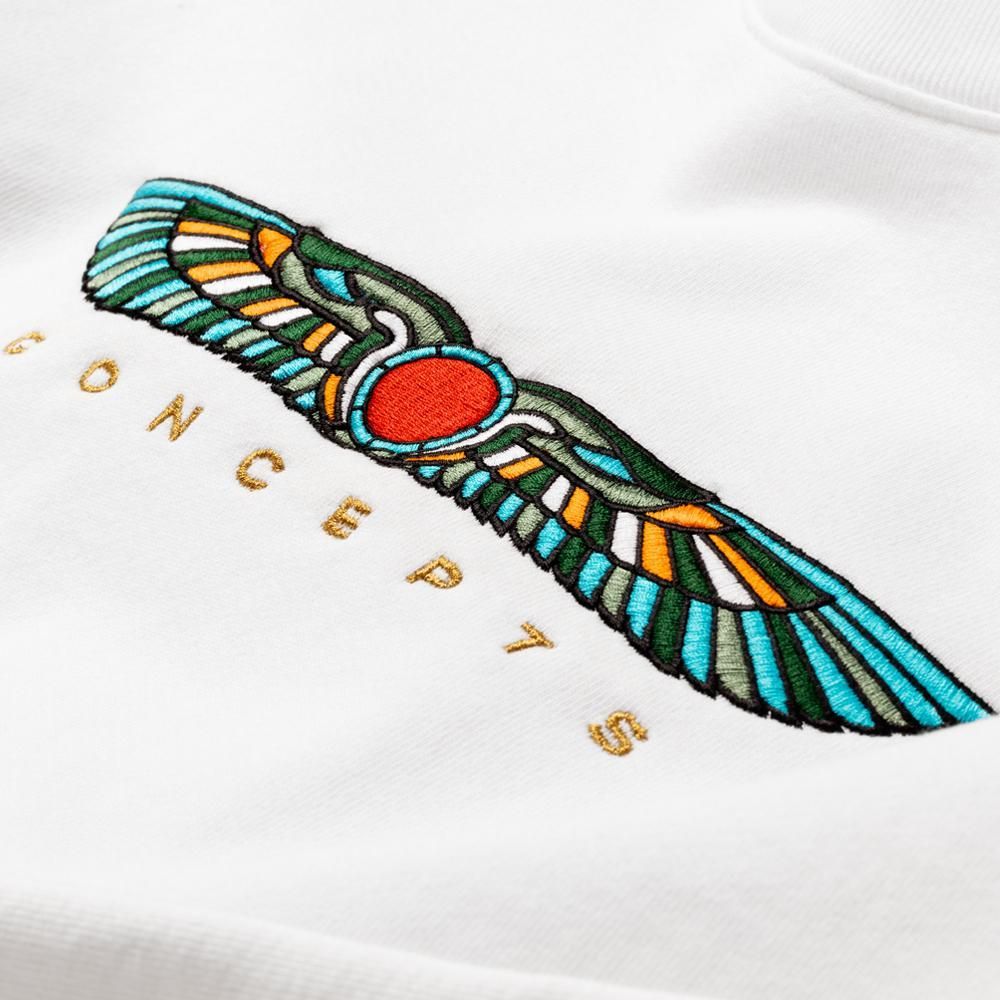 Winged Sun Crewneck (White) - Concepts