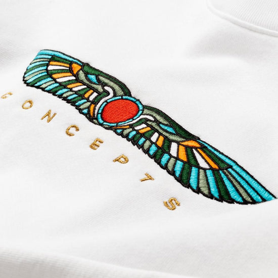Winged Sun Crewneck (White) - Concepts