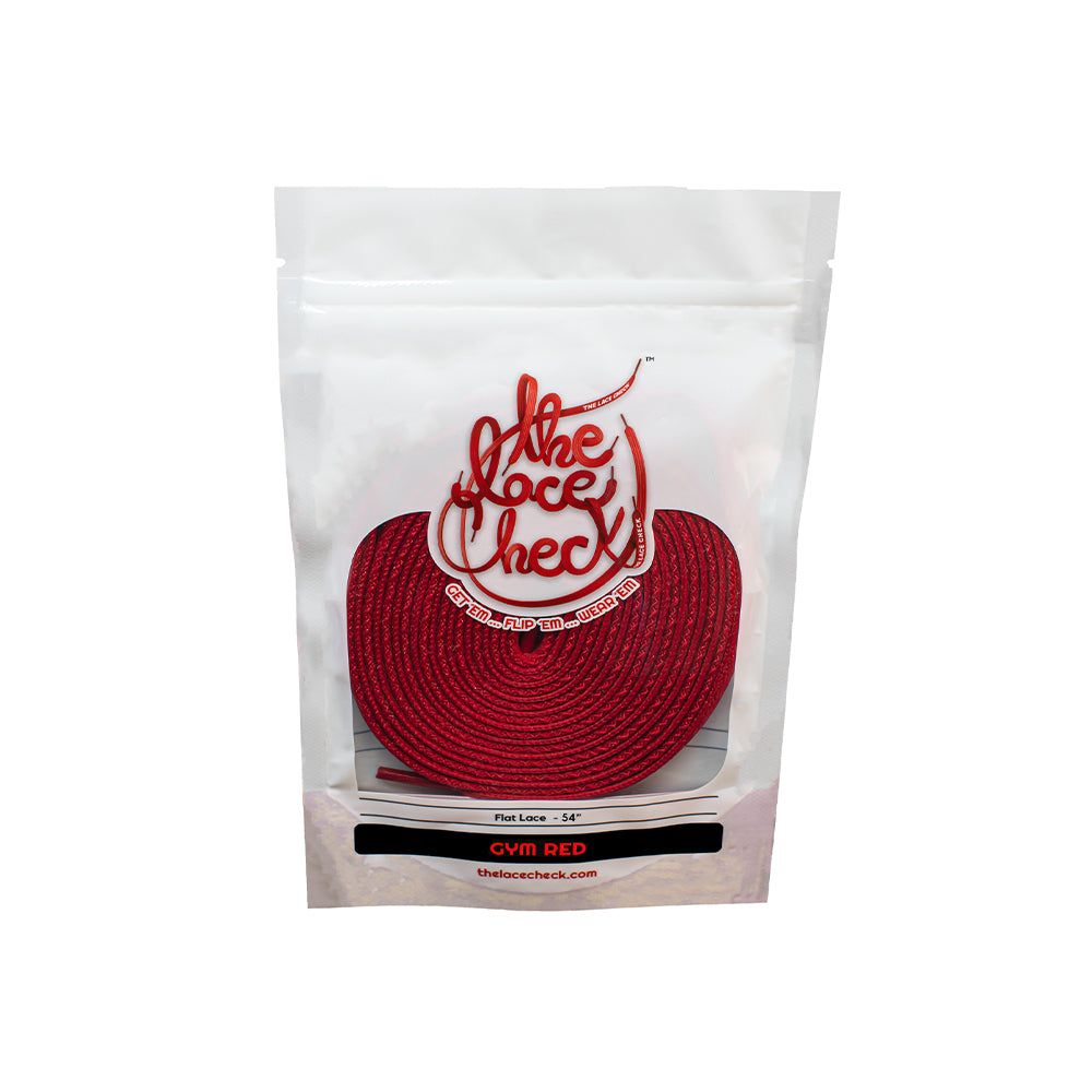 رباط حذاء مسطح (احمر)