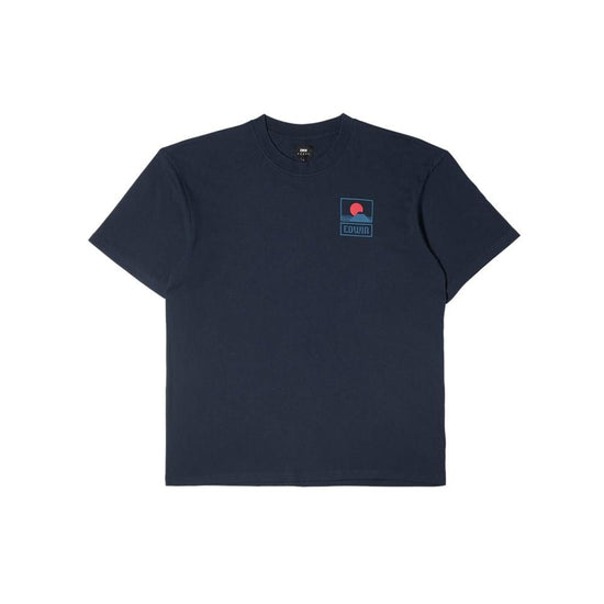 Sunset On Mt Fuji Tee (Navy Blazer) - Edwin