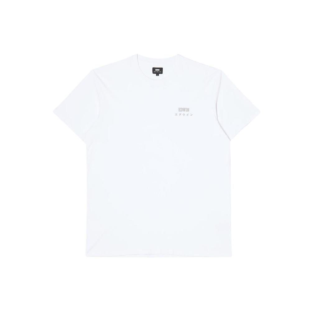 تي شيرت بشعار Edwin على الصدر (أبيض)