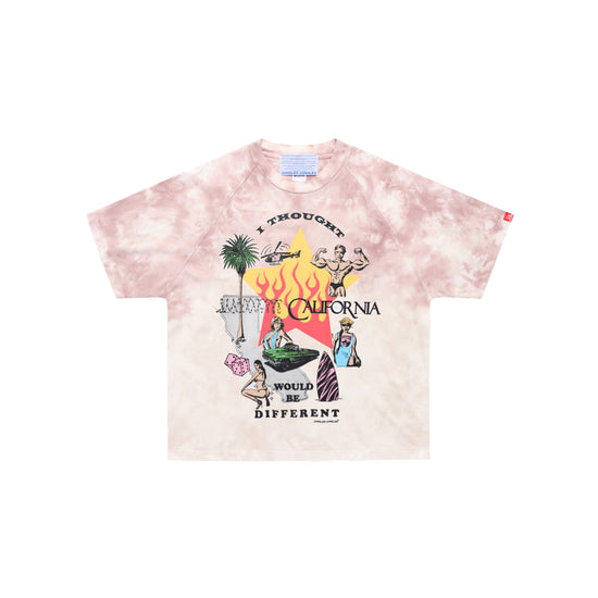 I Thought California Would Be Different Tee (Tiedye)