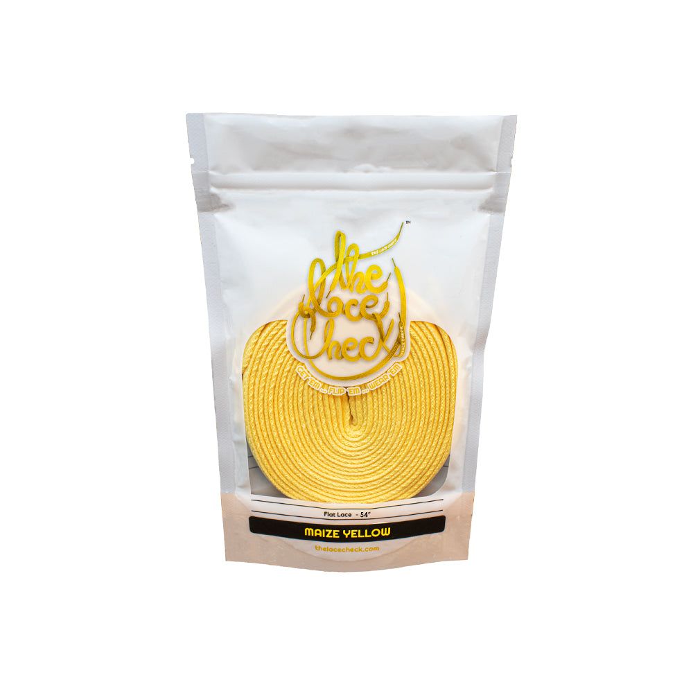 رباط حذاء مسطح (اصفر)