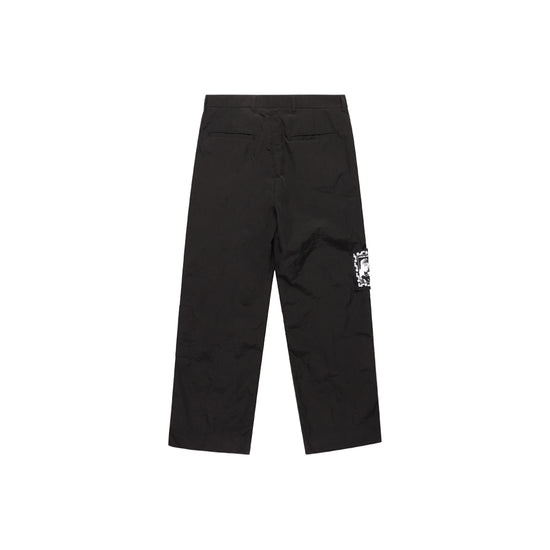 Outlook Pleated Nylon Pant (Black)