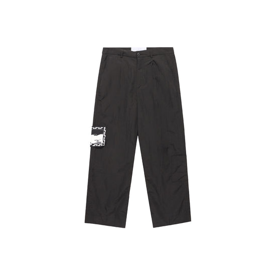 Outlook Pleated Nylon Pant (Black)