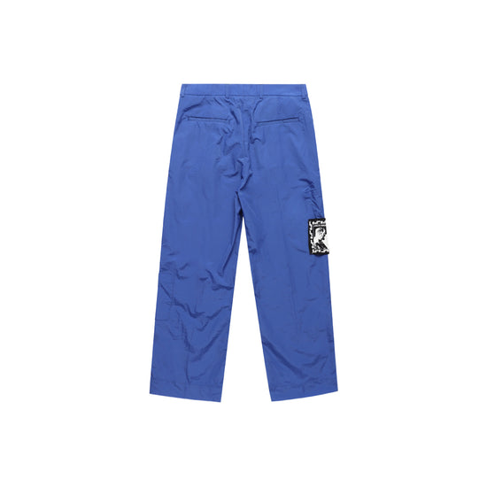 Outlook Pleated Nylon Pant (Blue)