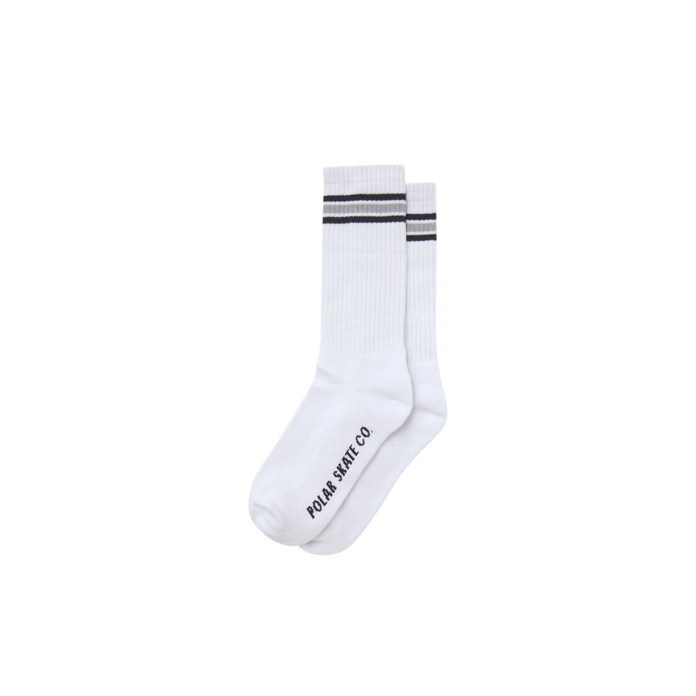 Stripe Socks (White/Grey)