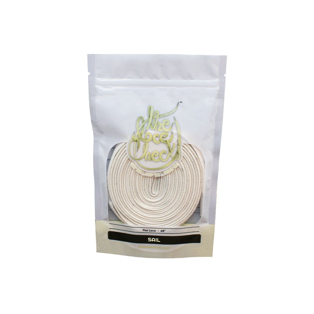 رباط حذاء مسطح (اوف وايت)