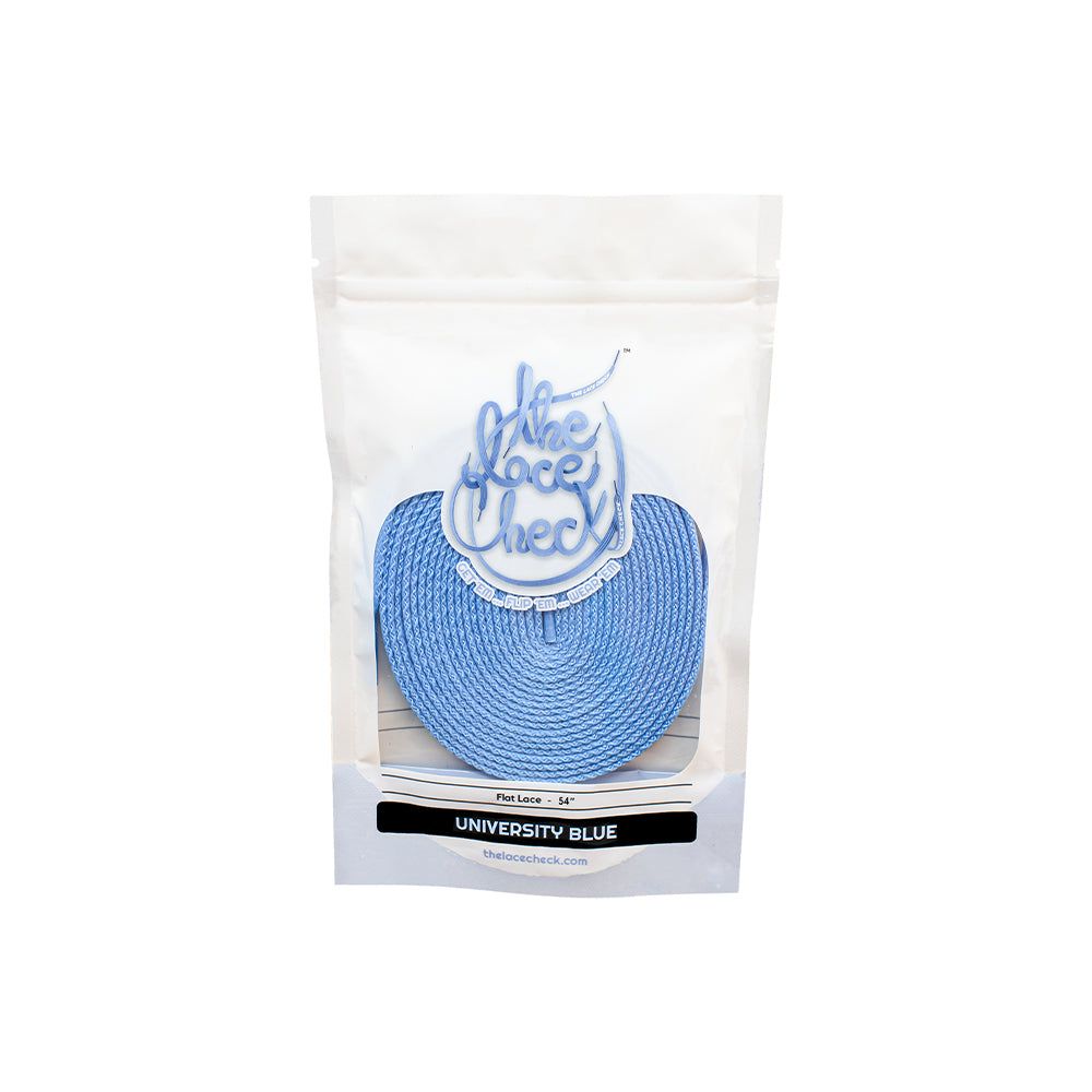 رباط حذاء مسطح (ازرق)