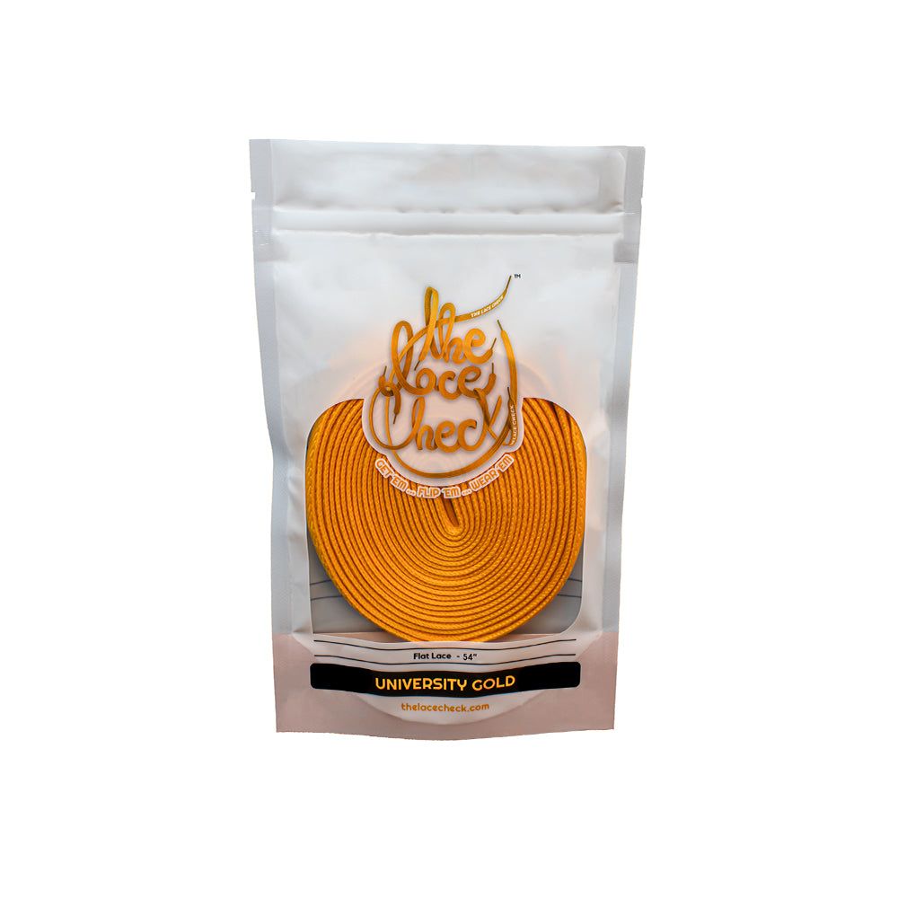 رباط حذاء مسطح (ذهبي)