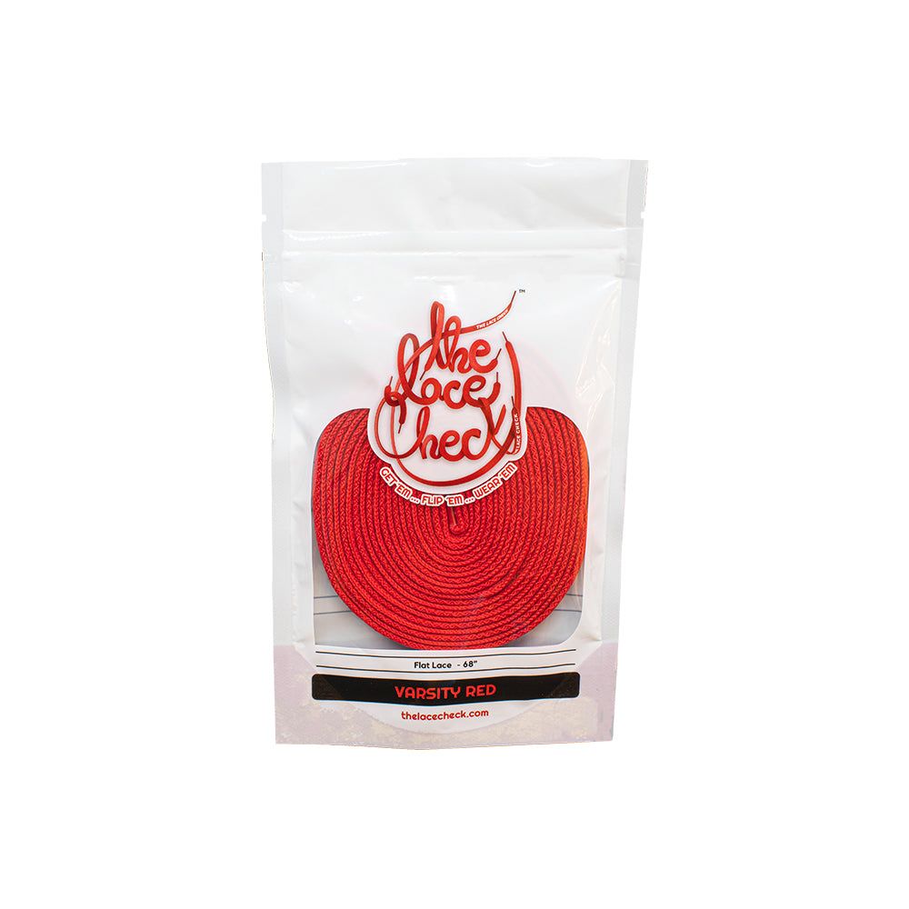 رباط حذاء مسطحة (احمر)