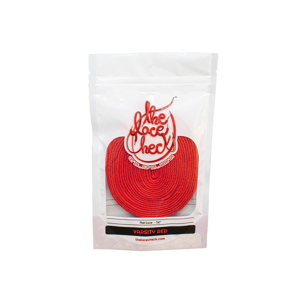 رباط حذاء مسطحة (احمر)