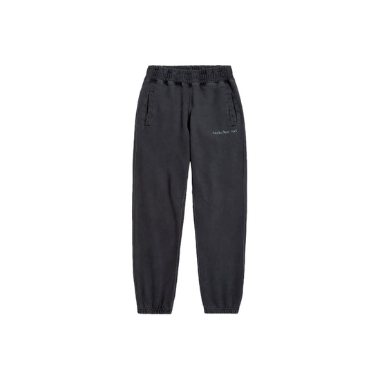 Pigment Dyed Embroidered Sweatpant (Black)