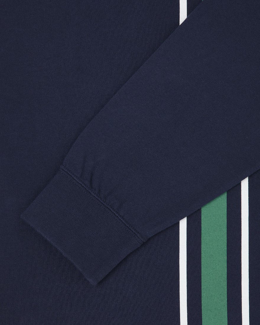 Club Stripes Polo LS (maritime blue)