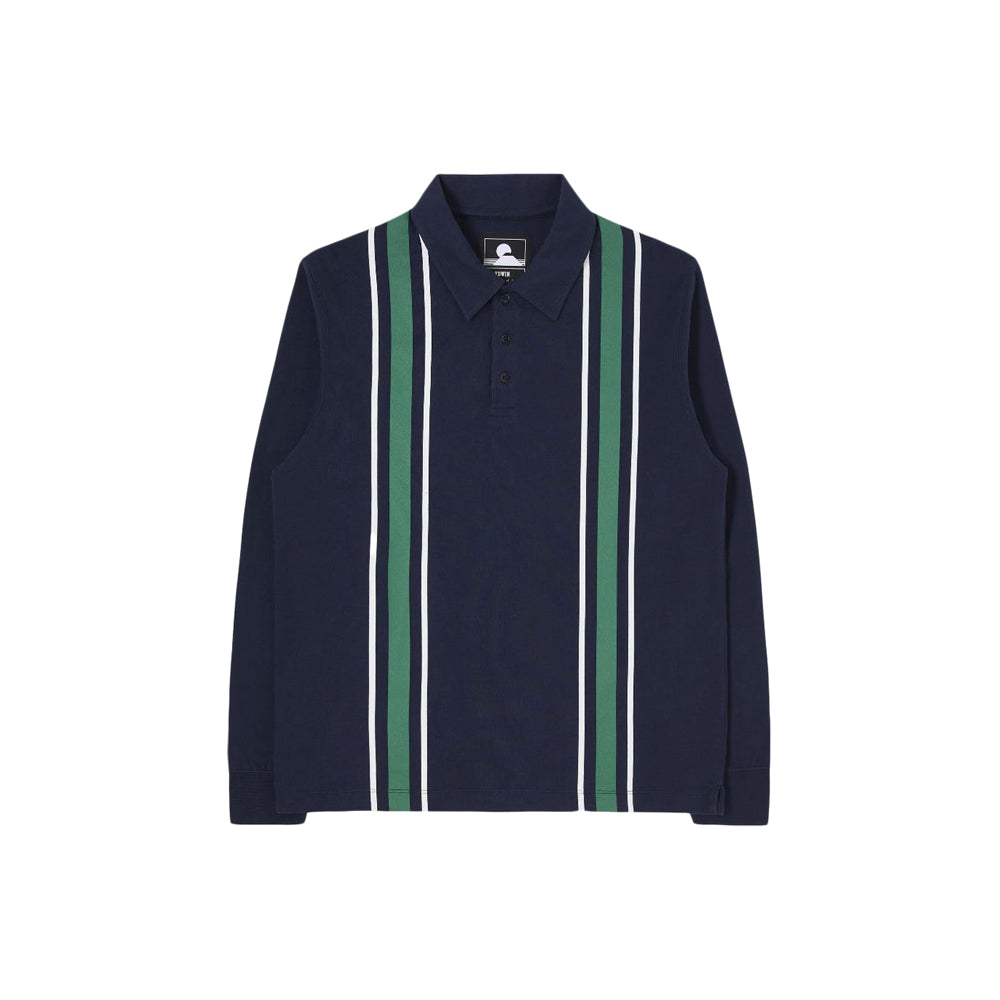 Club Stripes Polo LS (maritime blue)