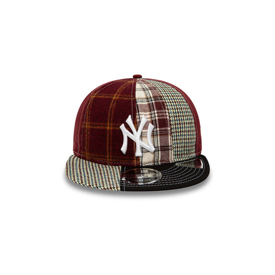 New York Yankees MLB Patch Panel 9FIFTY Snapback (Dark Red)