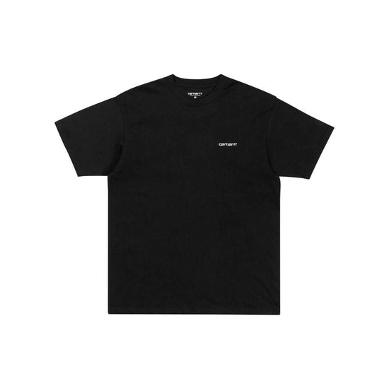 S/S Script Embroidery T-Shirt (Black/White)