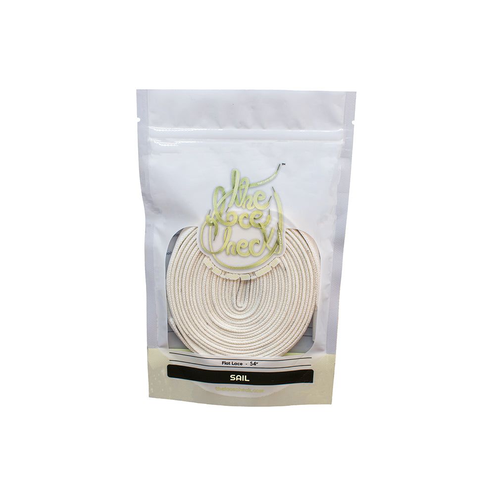 رباط حذاء مسطح (اوف وايت)