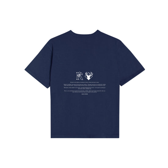 Tree Script T-Shirt (Navy)